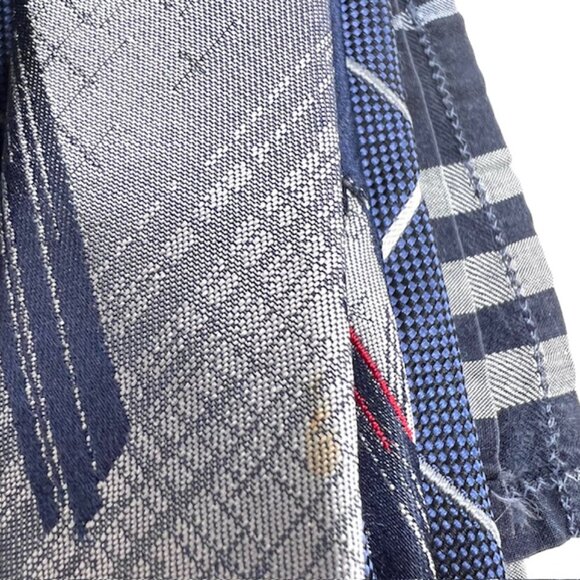 Set: 2 Neckties Burberry Blue  & El  Groco  Italy +1 Burberry  Handkerchief (54 - Picture 12 of 15
